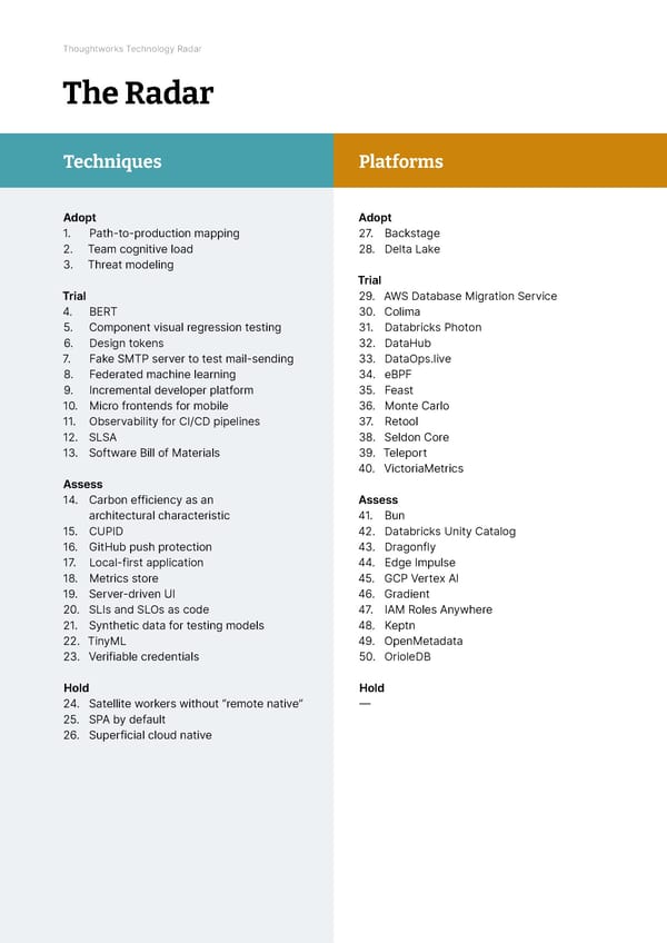 Vol 27 | Technology Radar - Page 9