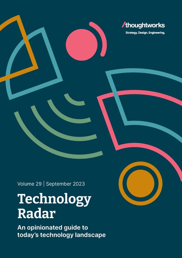 Thoughtworks Technology Radar - Page 1