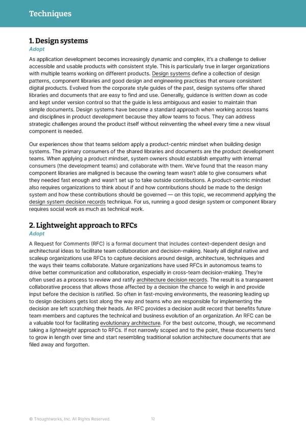 Thoughtworks Technology Radar - Page 12