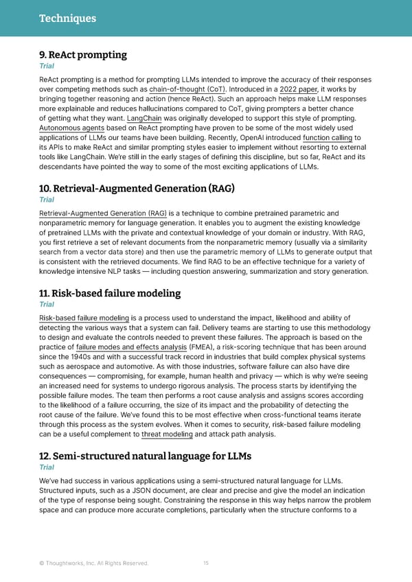 Thoughtworks Technology Radar - Page 15