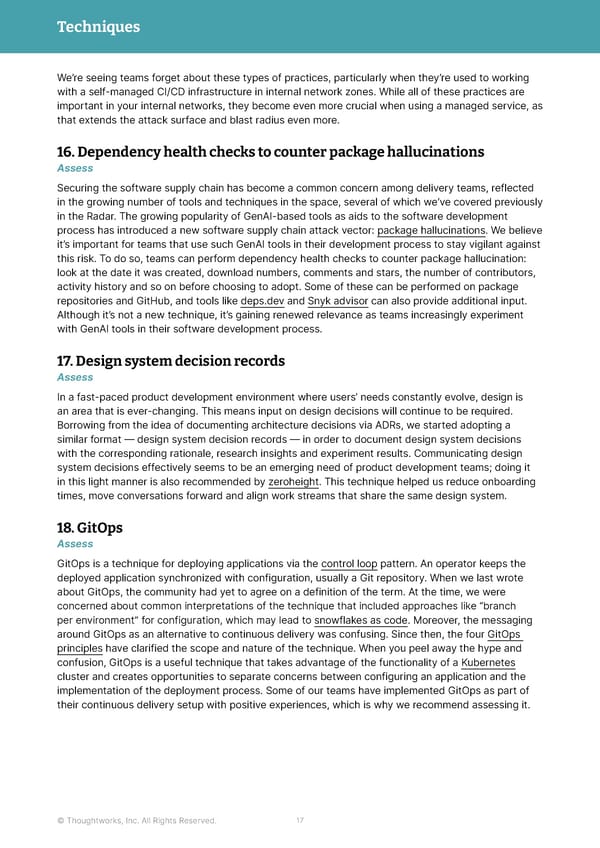 Thoughtworks Technology Radar - Page 17