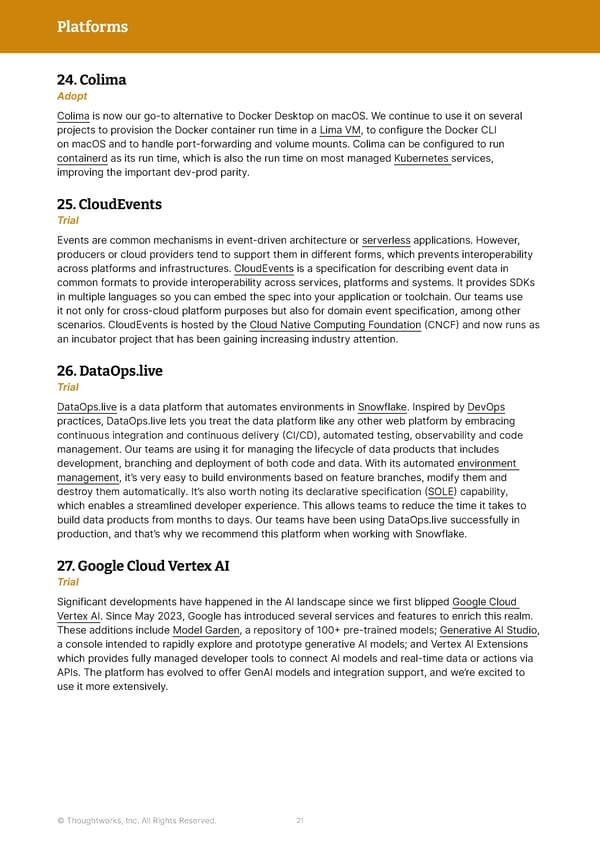 Thoughtworks Technology Radar - Page 21