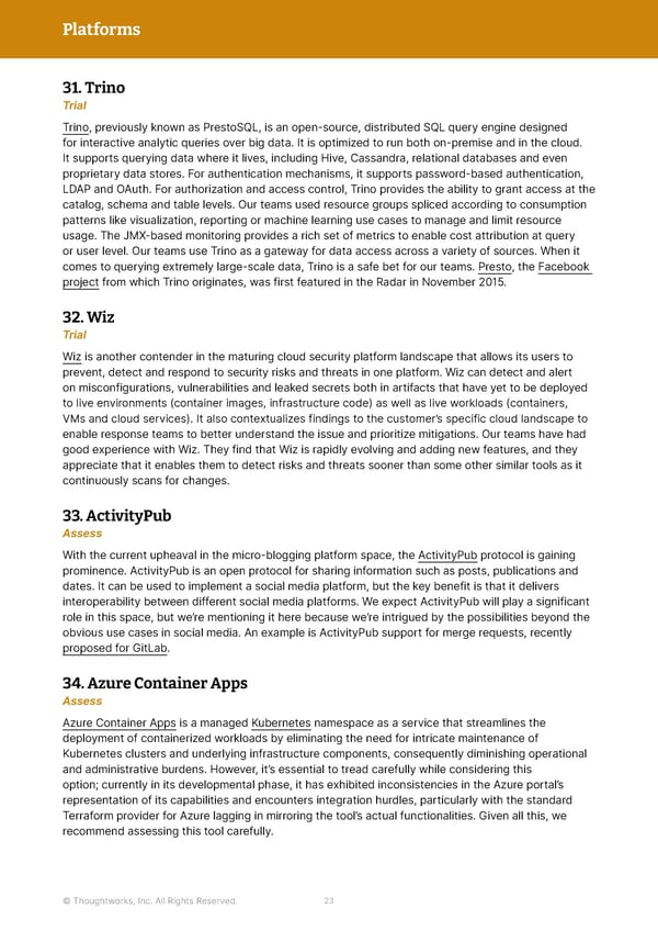 Thoughtworks Technology Radar - Page 23