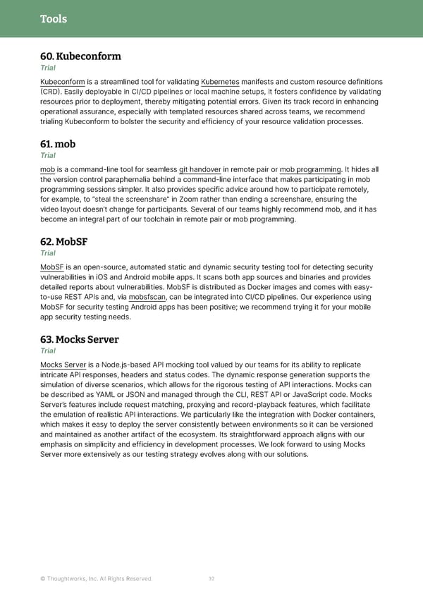 Thoughtworks Technology Radar - Page 32