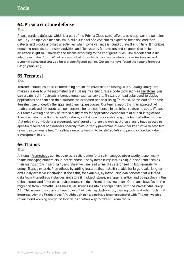 Thoughtworks Technology Radar - Page 33