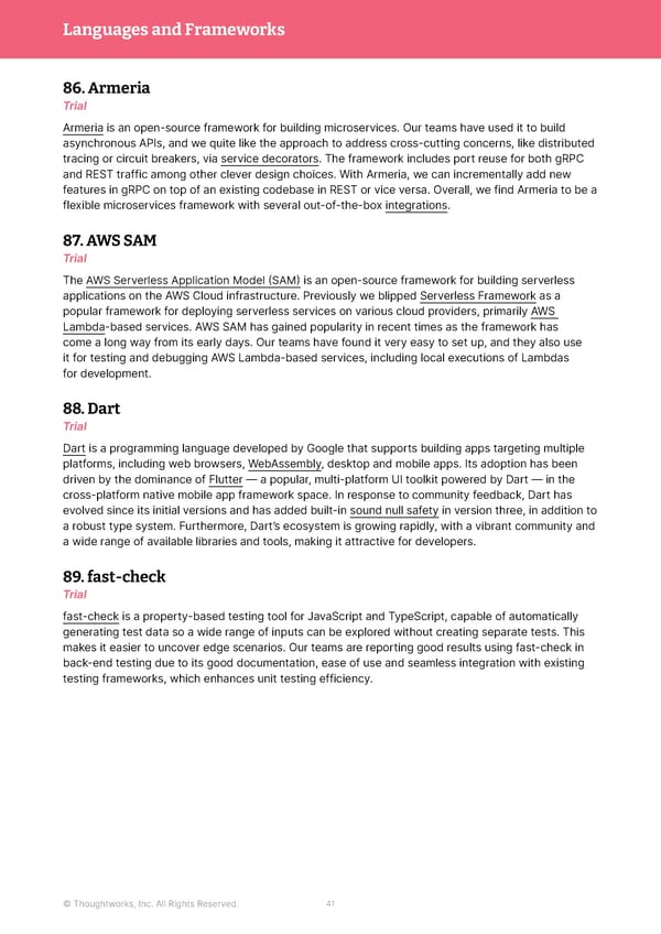 Thoughtworks Technology Radar - Page 41