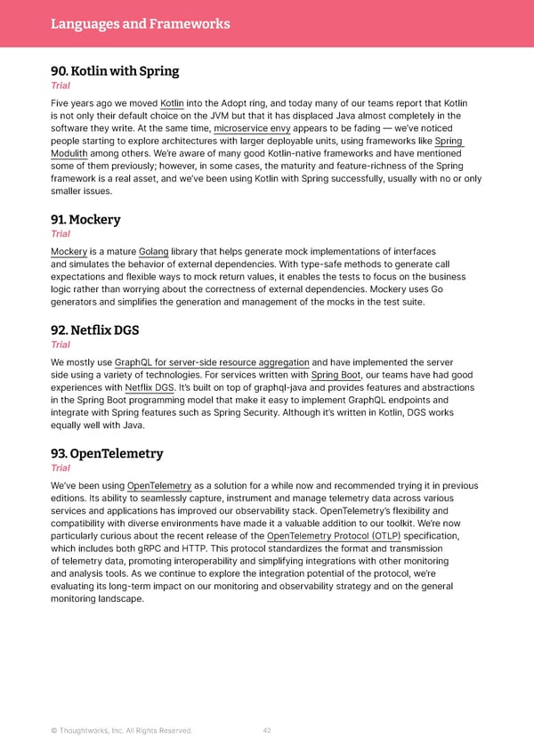 Thoughtworks Technology Radar - Page 42