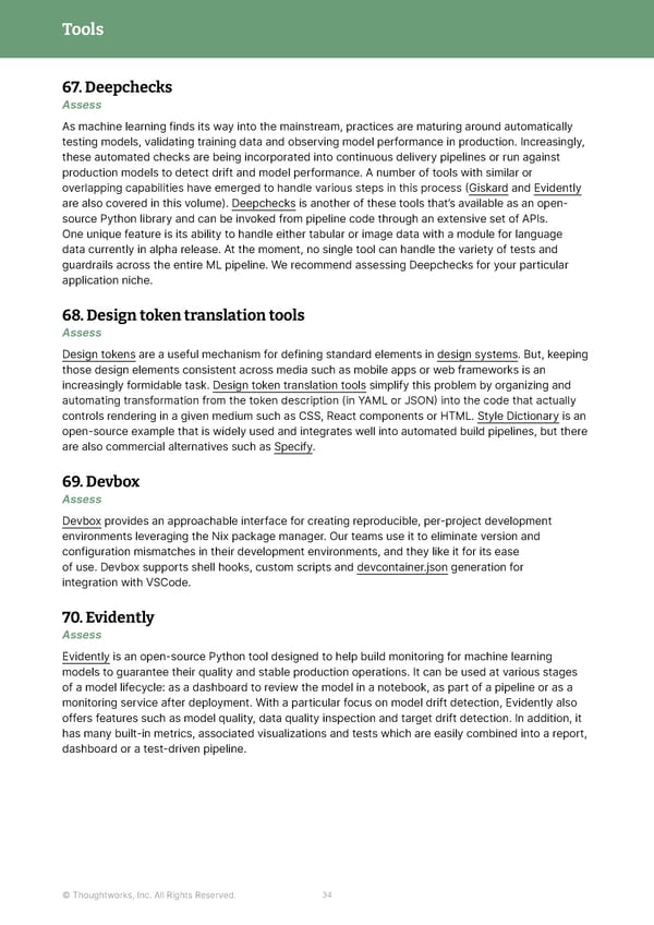 Immersive Experience — Vol 28 | Thoughtworks Technology Radar - Page 34